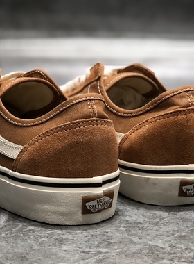 vans style36橙色复古头男女同款低帮休闲帆布板鞋VN0A4BX9BKQ