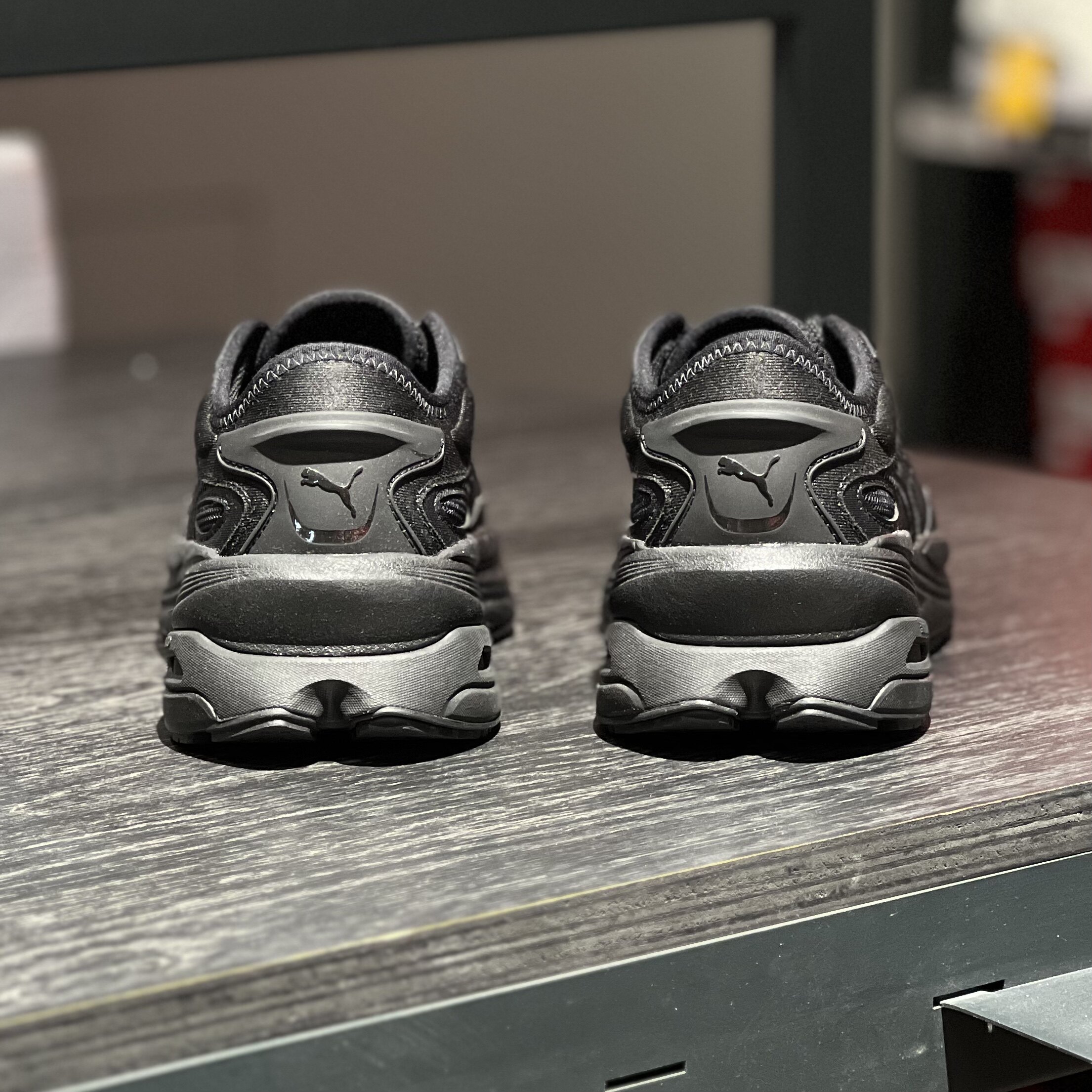 坏蛋的店彪马/puma extent 男女缓震软底老爹鞋纯黑运动鞋387498