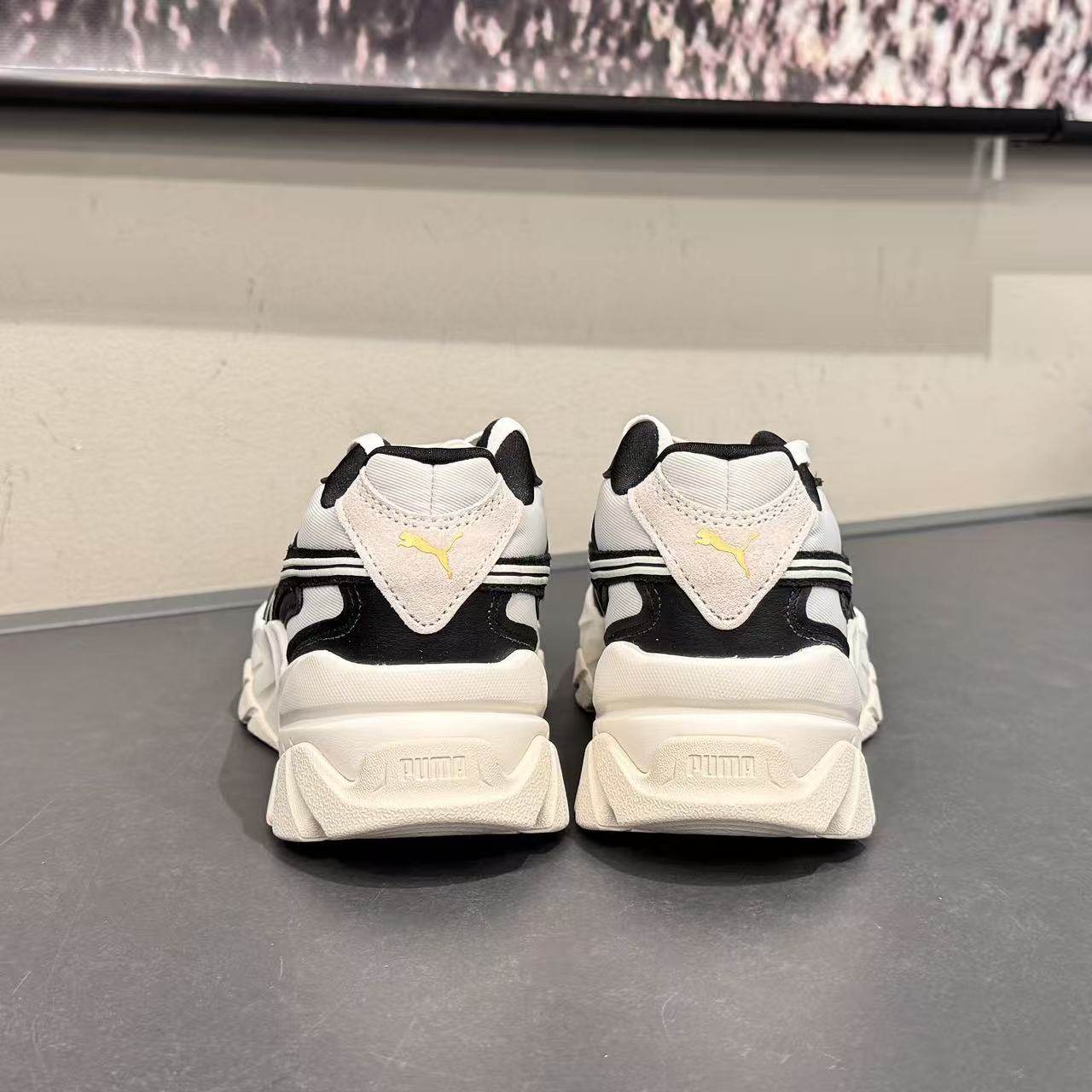 黑白增高厚底鞋女puma彪马运动休闲鞋sophyr401314