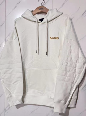 VANS春秋季白色龙年百搭舒适情侣款休闲运动连帽卫衣VN000GP6FS8