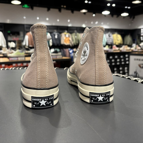 CONVERSE匡威1970S 浅咖啡色高帮透气休闲帆布鞋板鞋A06520C N仓