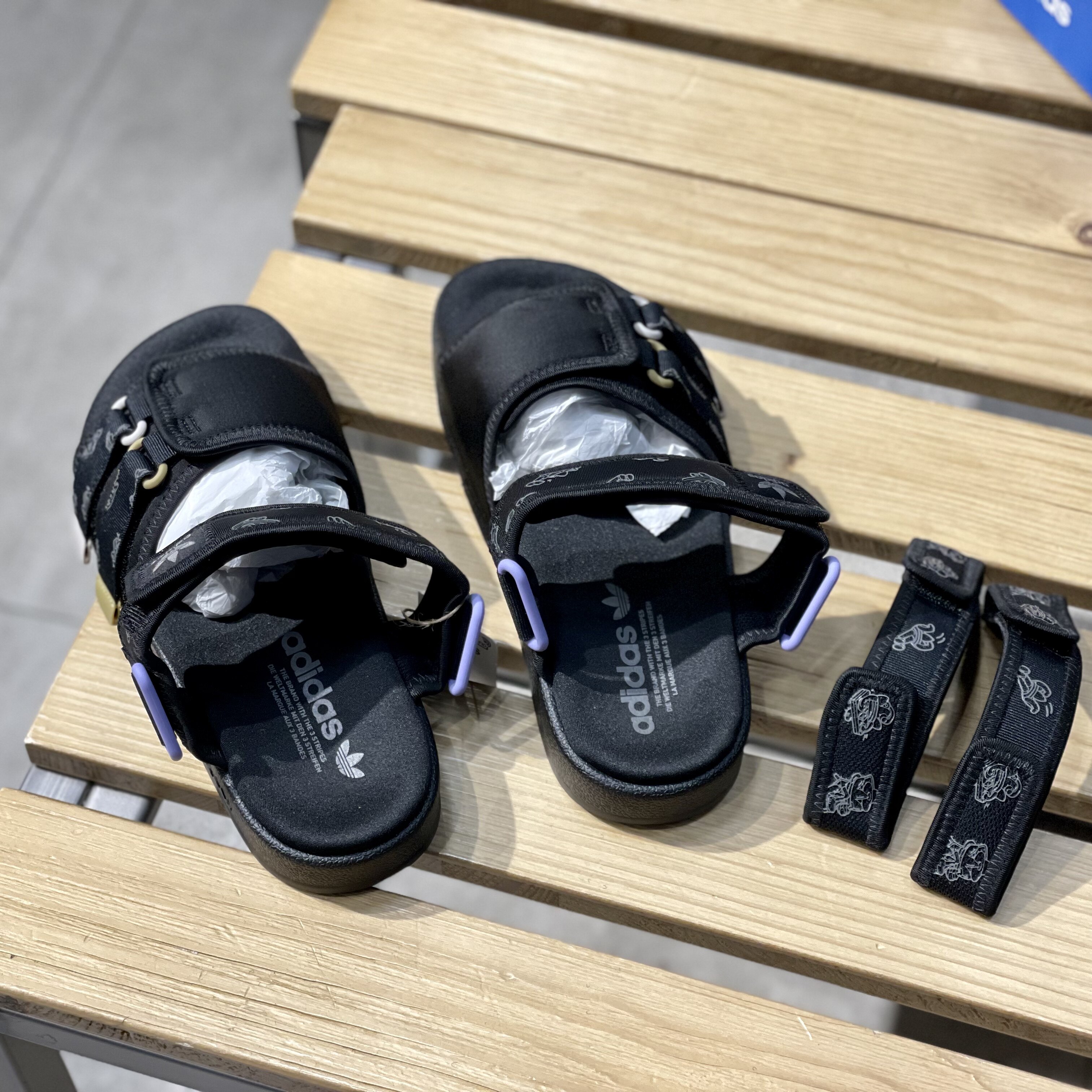 Adidas/阿迪达斯ADILETTE男女同款夏季运动凉鞋拖鞋沙滩鞋GX2185