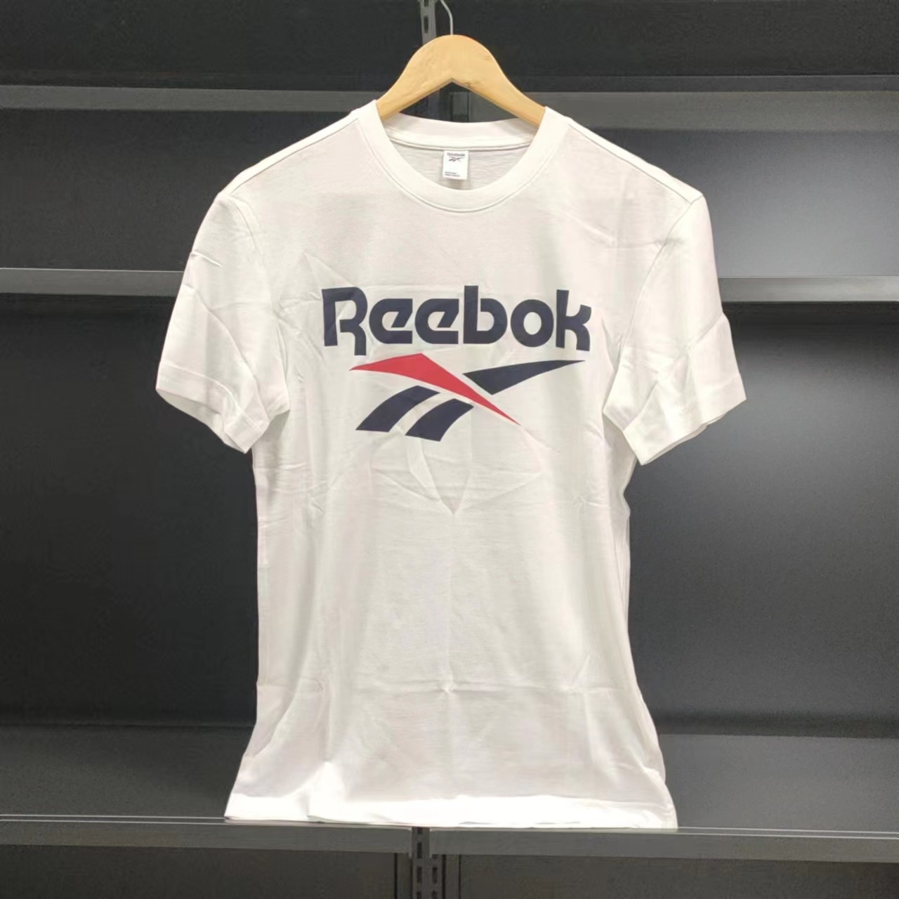 reebok/锐步 夏季新款男女白色纯棉圆领休闲运动t恤短袖 fk2655