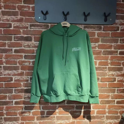 vans 春秋季绿色经典刺绣百搭舒适男女款休闲连帽卫衣vn000ndzbr1