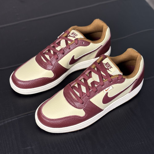 正品耐克Nike男子低帮酒红色复古皮质休闲运动板鞋IB4644 N仓