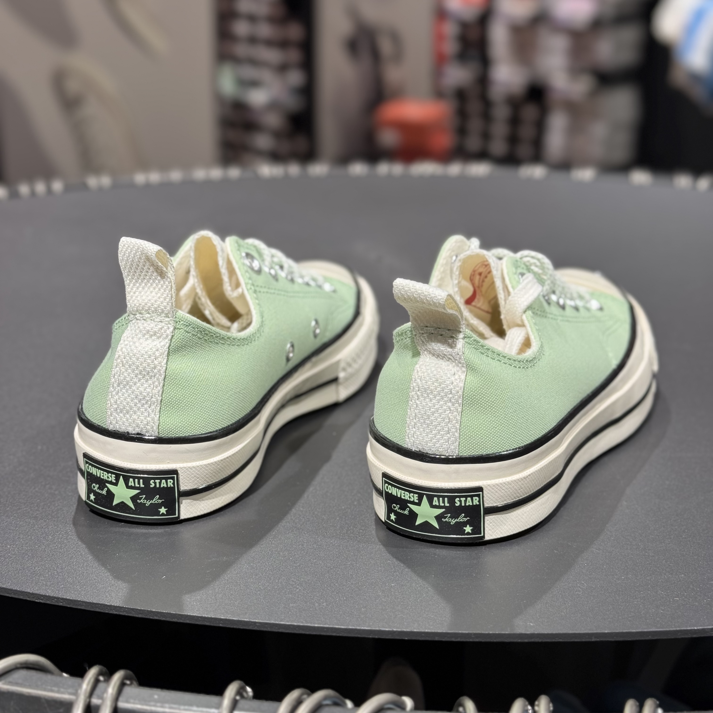 匡威CONVERSE新款女子1970S浅绿拼色低帮休闲运动帆布板鞋A06077C
