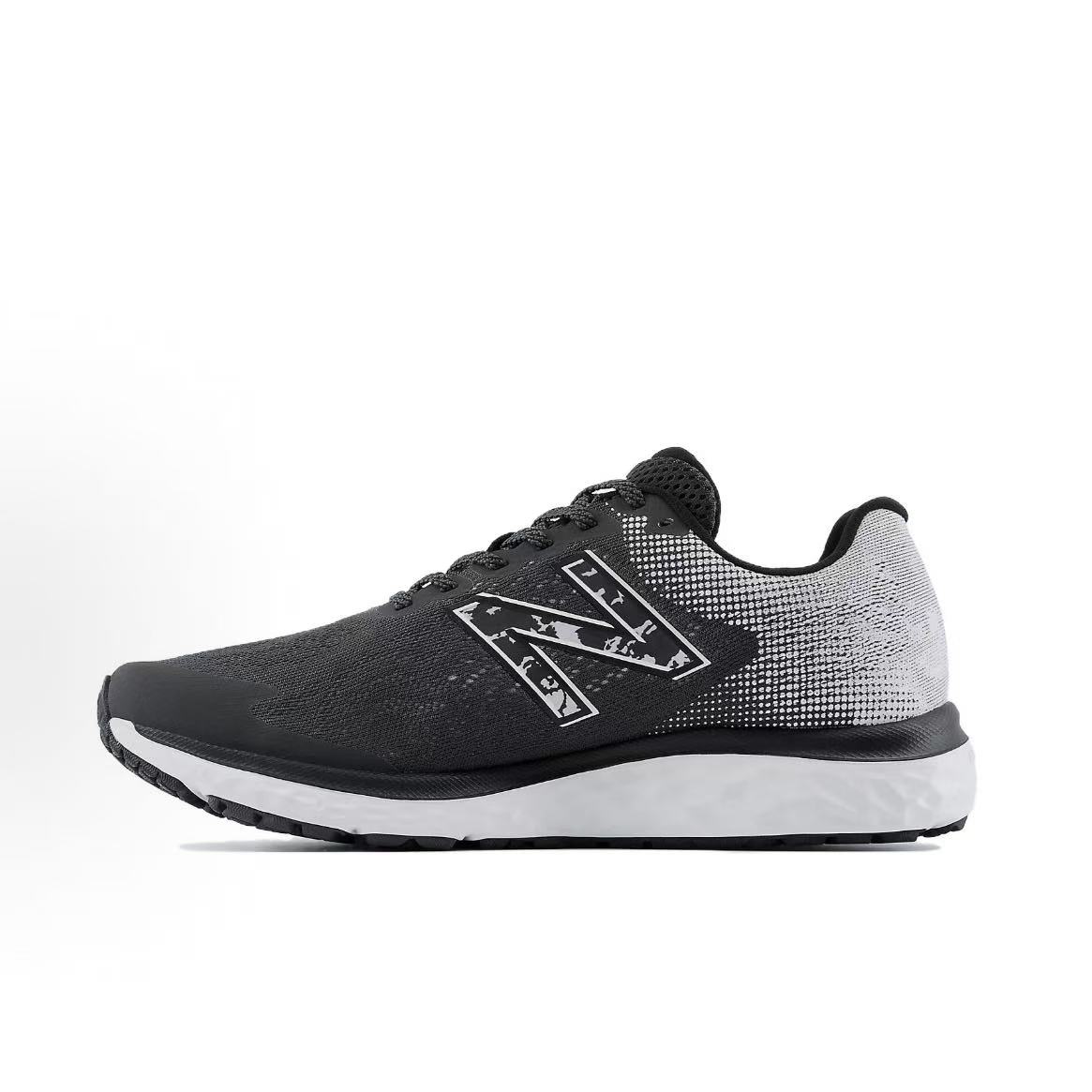 NewBalance Fresh Foam 680v7舒适百搭透气低帮黑白跑步鞋M680NB7