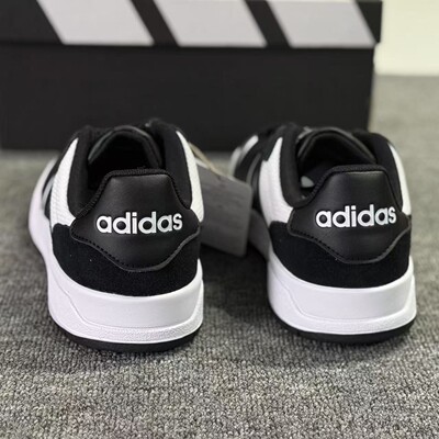 Adidas/阿迪达斯ENTRAP男女款篮球风黑白低帮运动休闲鞋 JI2560