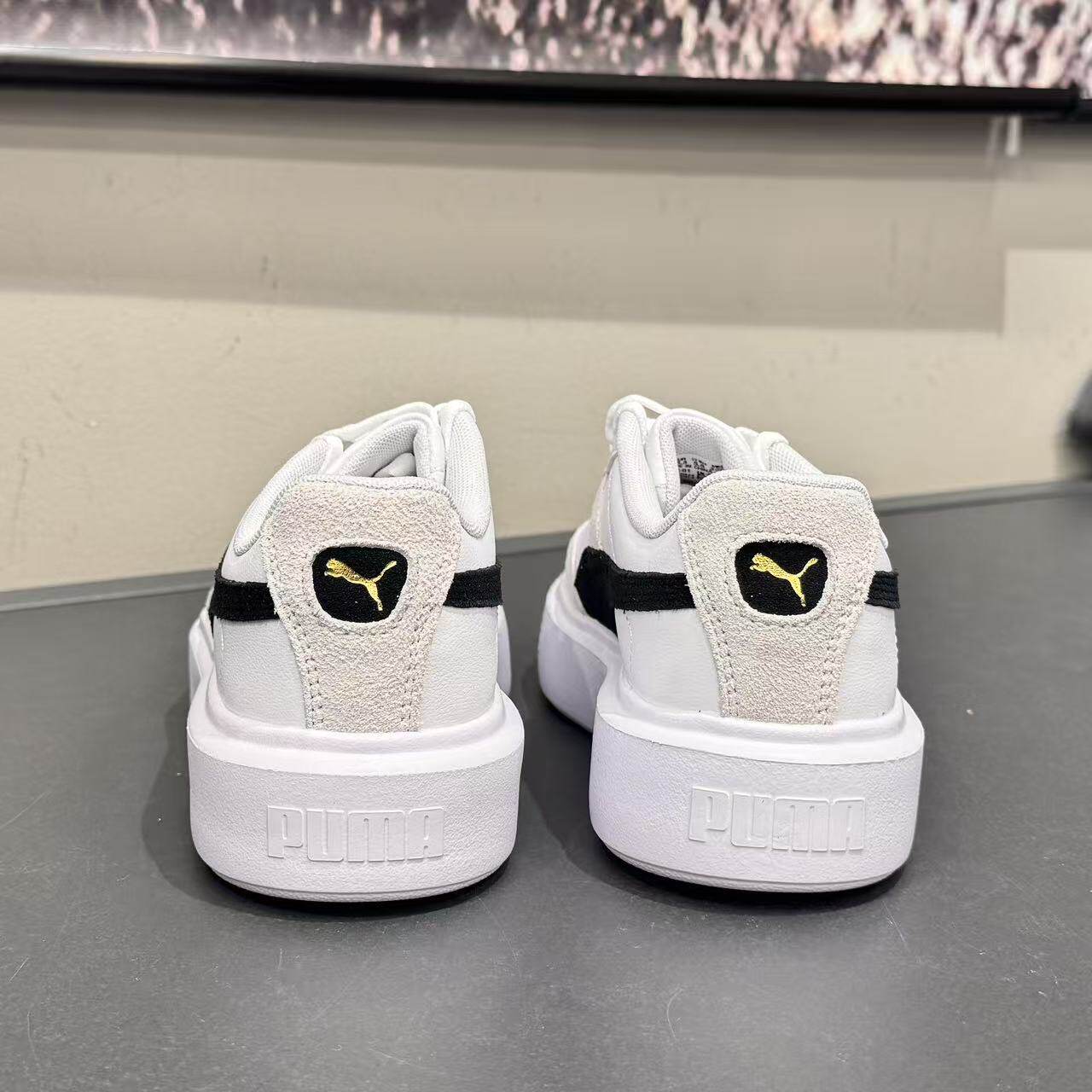 彪马新款女增高厚底小白鞋