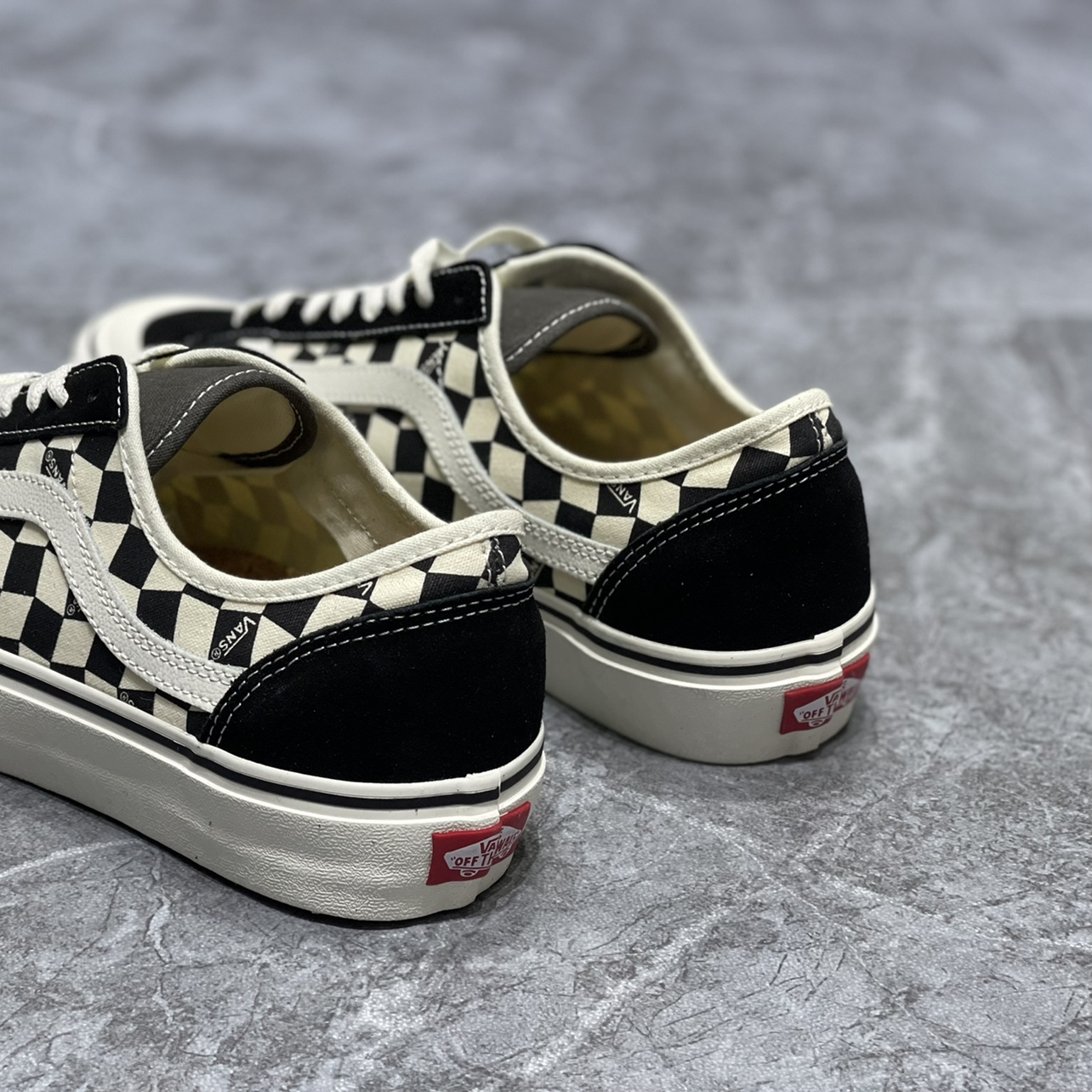 VANS范斯Style36SF复古头黑白棋盘格男女同款帆布板鞋VN0A4BX91KP
