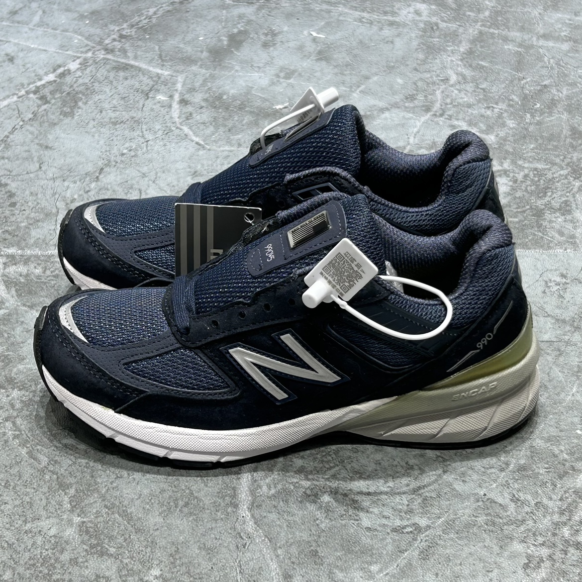 New Balance美产女款藏青色990V5低帮休闲跑步运动鞋W990NV5