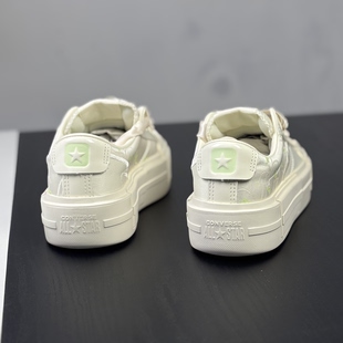 匡威悠游新款四时花序兰花刺绣绸带低帮休闲百搭板鞋 A14212C N仓