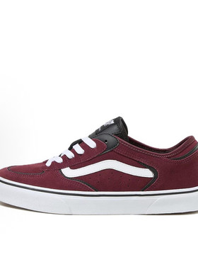 vans 春秋季酒红色新款百搭舒适男女同款休闲帆布板鞋VN0A4BTT4QU