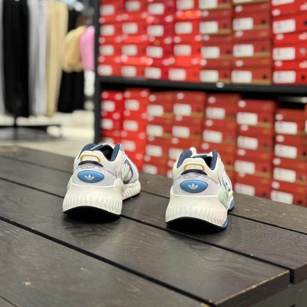 阿迪达斯三叶草男款休闲鞋Adidas夏季新款厚底运动鞋老爹鞋JI4348