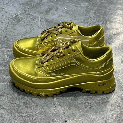 vans oldskool男女同款厚底增高金色低帮潮流运动板鞋VN0009Q4YL9