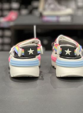 新款CONVERSE匡威Run Star彩虹男女凉鞋沙滩鞋 A10219C  A07545C
