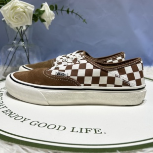 Vans Authentic Vr3软木塞低调棕棋盘格男女同款板鞋VN0A4BX5BS8