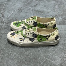 Vans Style 44男女白绿复古刺绣涂鸦休闲低帮帆布板鞋VN0A7Q5CBHF