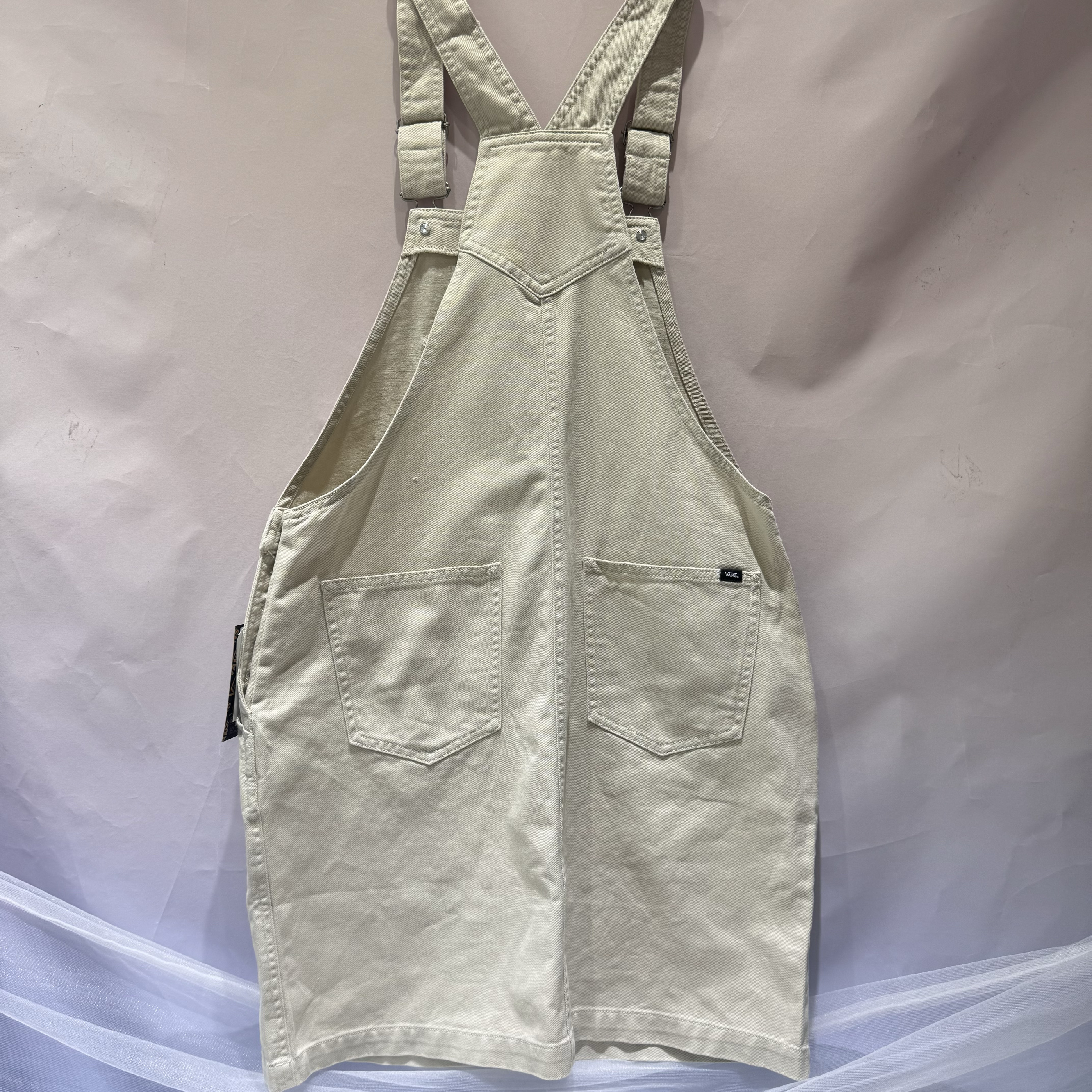 Vans 夏季新款米白休闲运动百搭女款背带裙VN000NN72N1