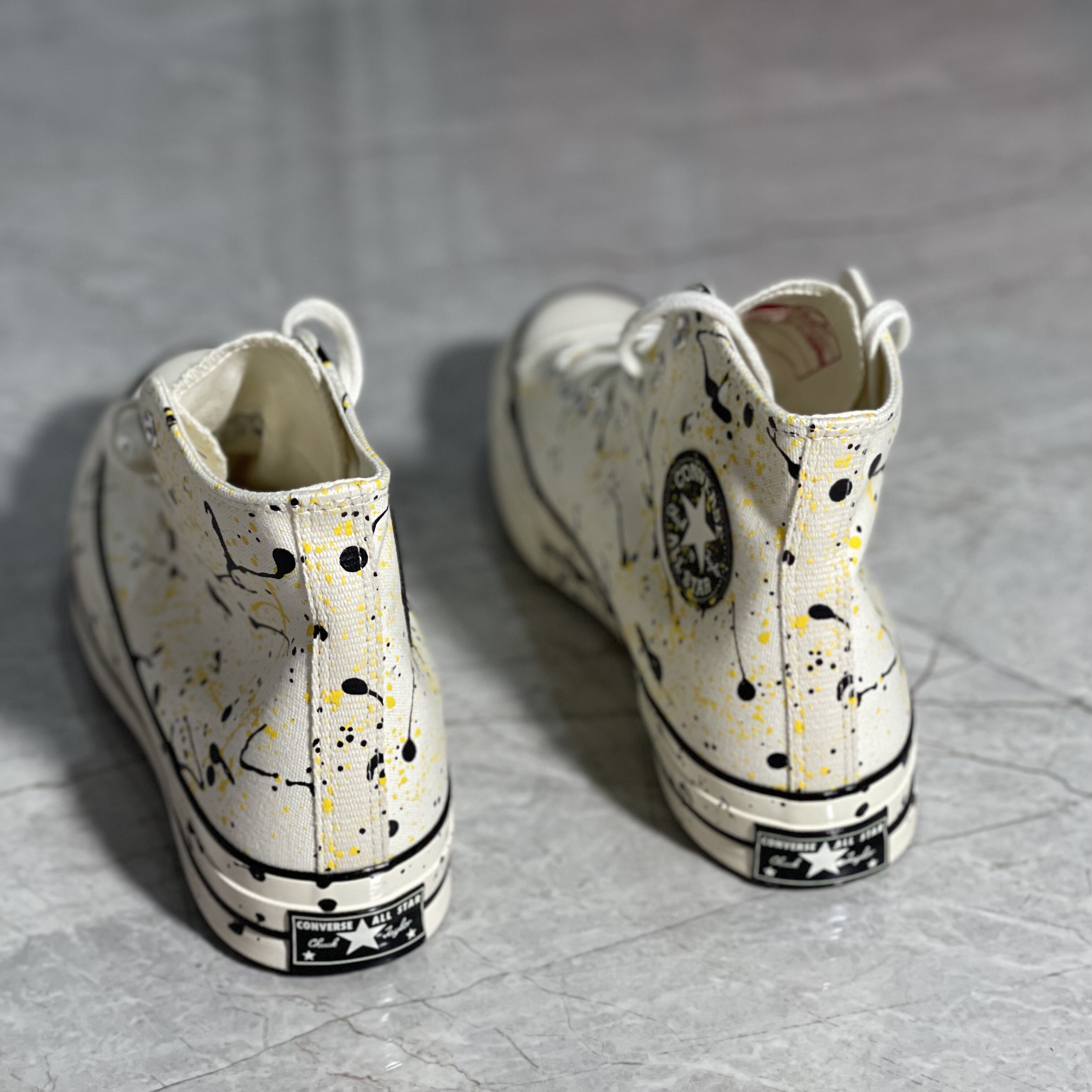 CONVERSE匡威1970S白色泼墨男女款高帮情侣潮流帆布板鞋子A01170c