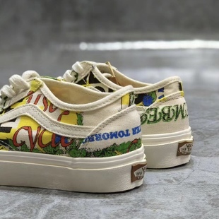 VN0A54F4ARG 低帮休闲帆布板鞋 vans oldskool趣味字母印花男女同款