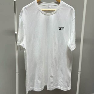 锐步Reebok 夏季断码清仓男子透气圆领舒适短袖运动休闲T恤GR8486