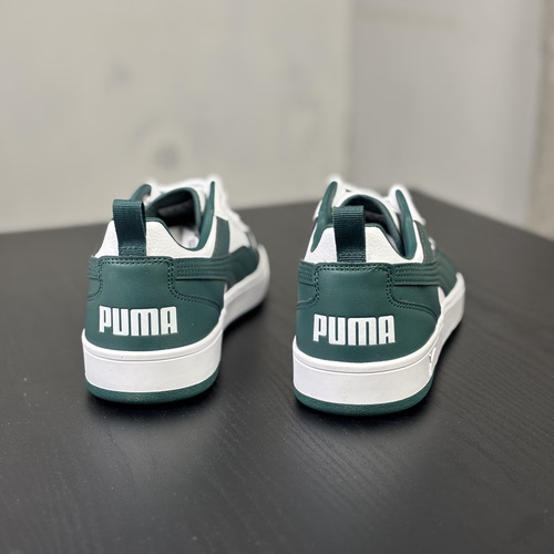 PUMA彪马男鞋复古皮质防滑休闲运动板鞋绿色小白鞋 400326 N仓