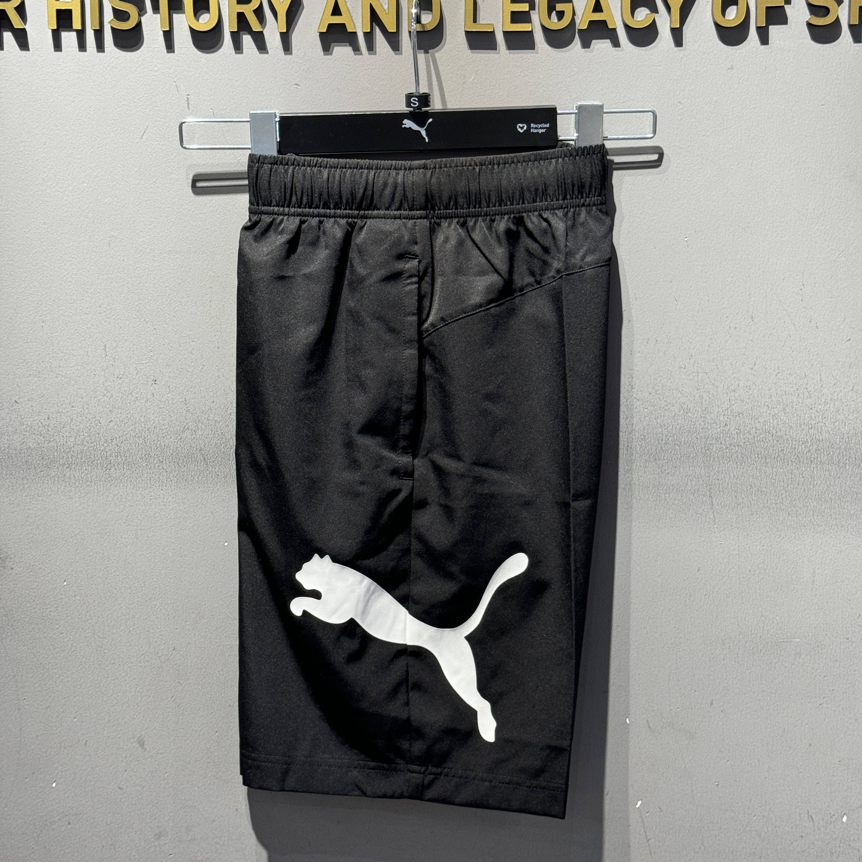 彪马puma新款夏季黑色男子百搭舒适透气运动休闲速干短裤848729