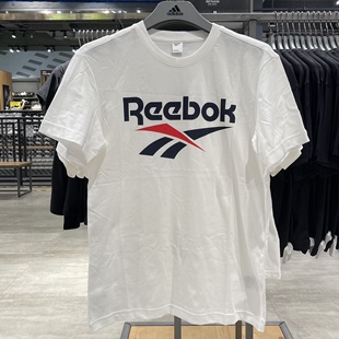 Reebok/锐步 夏季新款陈伟霆同款男女透气纯棉休闲T恤短袖 FK2655