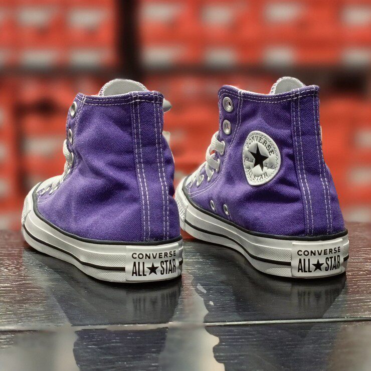 converse匡威all star帝王紫色经典款常青款高帮帆布鞋137833c