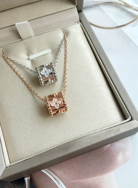 宏光女镶钻花朵小蛮腰项链大牌款