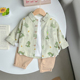 套装 两件套帅气婴儿童春装 小童装 春秋款 洋气衣服 男童衬衫 宝宝春季