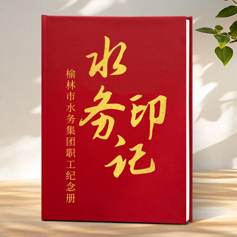 大版烫金LOGO纪念册领导退休相册定制作同事升职离职礼物单位画册