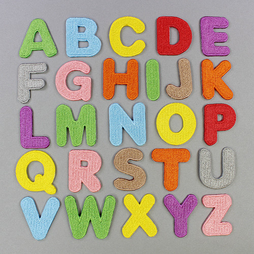 英文字母外套裤子diy可烫布贴