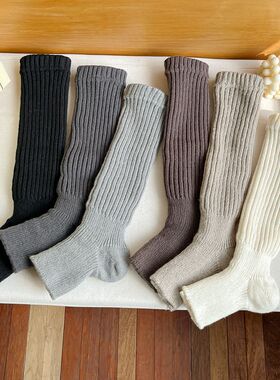 早春堆堆踩脚袜套女秋冬保暖小腿中筒日系jk美拉德腿套搭配小皮鞋