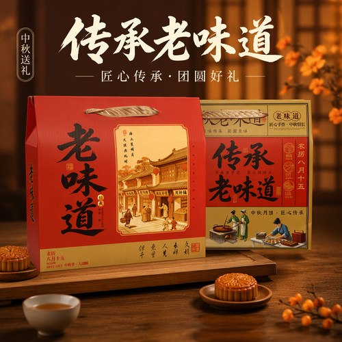 老月饼牛皮纸月饼包装盒厂家推荐