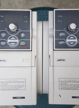 SUNFAR四方变频器E310-4T0007 0.75KW 380V 1.65KVA 2.5A功能正常