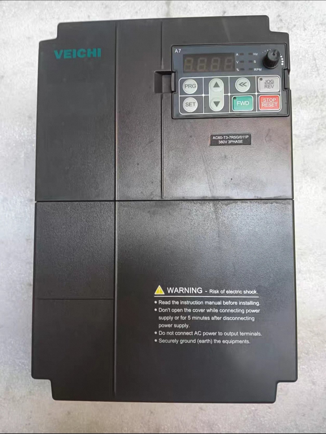 二手伟创变频器AC60-T3-7R5G/011P 7.5KW/11KW 380V 功能包好