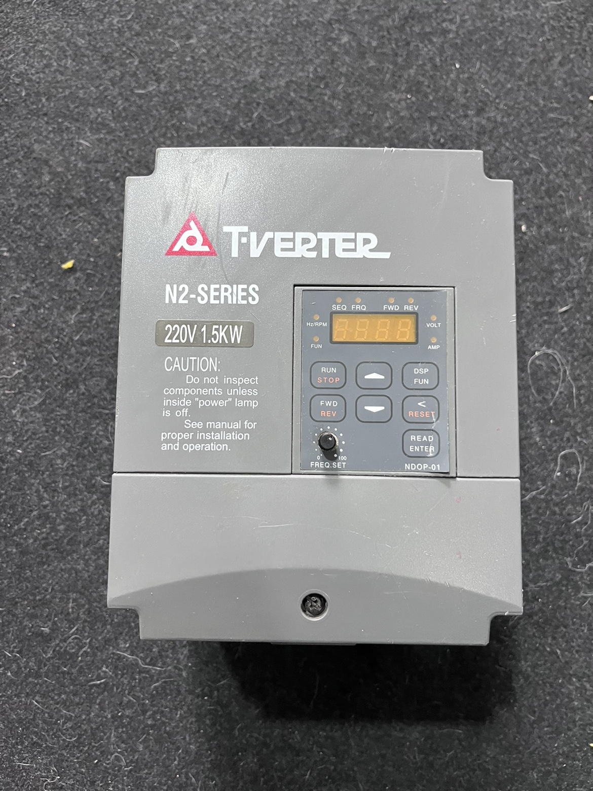 N2-SERIES台安N2变频器N2-202-H/M 220V 1.5KW已测试，功能包好