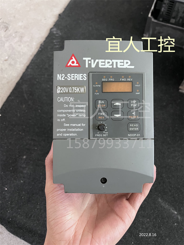 N2-SERIES台安N2/0.75KW/220V变频器N2-201-H 二手拆机 TVERTER