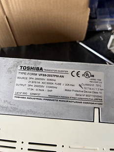 东芝VF-S9变频器3.7KW 三相220V VFS9-2037PM-AN二手 包好