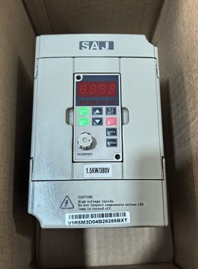 全新SAJ三晶变频器8000 V1R5M3 1.5KW 380V库存机无原包装