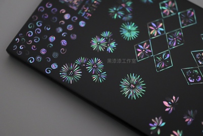 雏菊传统纹样图案螺钿镶嵌