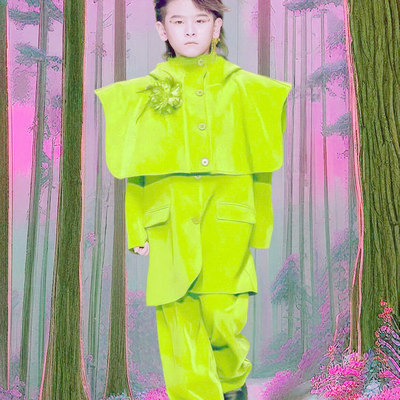 舞台演出模特主持礼服WANJUN时尚