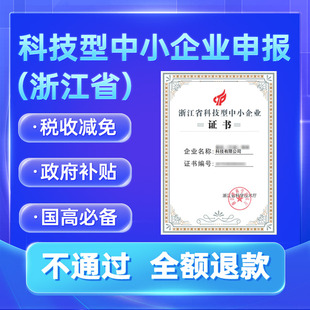 杭州省级国家级科技型中小企业申报办理科小高新认定认证备案申请