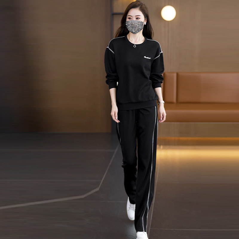 秋季时尚休闲运动套装女2025年新款胖MM长袖气质卫衣+裤子两件套,女装/女士精品,时尚套装,淘宝优惠券,粉丝福利购,淘宝优惠卷