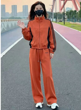 春秋款韩版休闲运动套装女