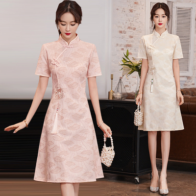 改良旗袍棉韩系连衣裙百搭