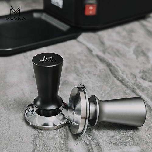 MUVNA意式咖啡机手柄压粉器304不锈钢水平恒定填压粉锤51/53/58mm