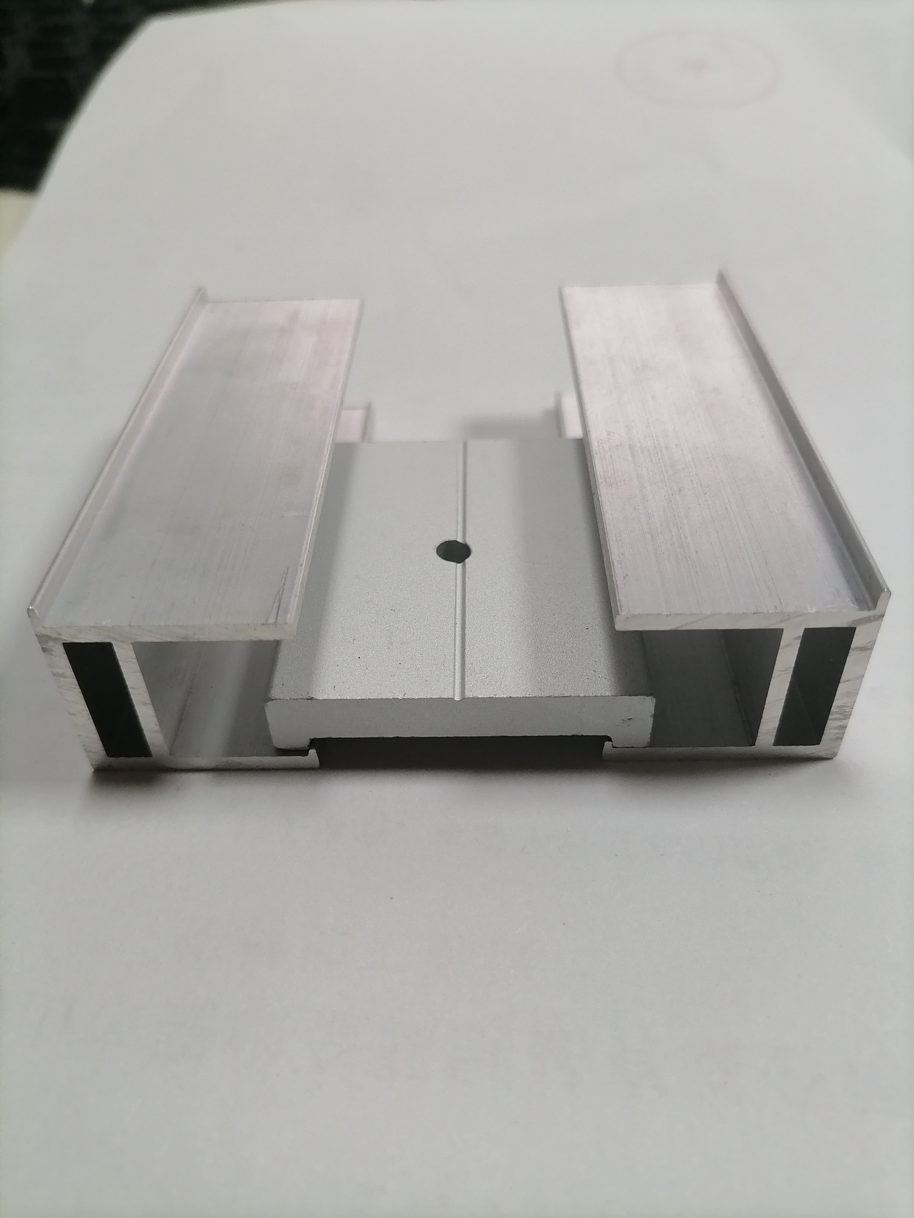 幕墙压板玻璃副框单压块双压块铝合金幕墙阳光房压块 25*23*2.